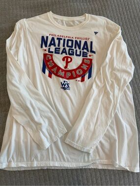Fanatics Phillies National League Champions 2022 White Long Sleeve Shirt